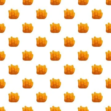 Repeating orange coral reef pattern for ocean graphic Stockillustratie