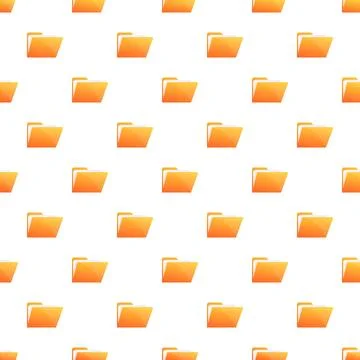 Repeating orange folder icons forming a seamless pattern 스톡 일러스트