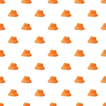 Repeating orange rock formations seamless desert pattern Stock Illustration