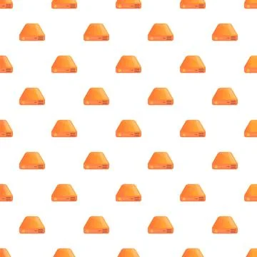 Repeating orange router network device seamless pattern イラスト素材