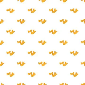 Repeating orange scarf pattern on white background 库存插图
