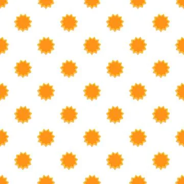 Repeating orange star pattern on white background 스톡 일러스트