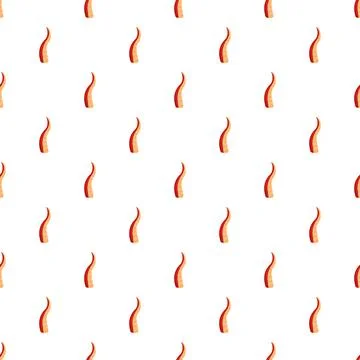 Repeating orange tentacles forming a seamless pattern Illustrazione stock