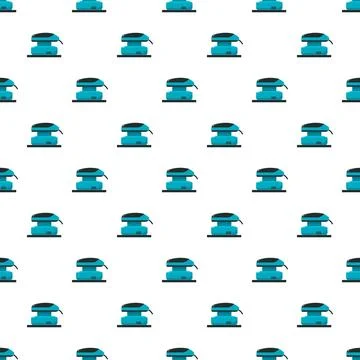 Repeating orbital sander working tool pattern background Stock Illustration