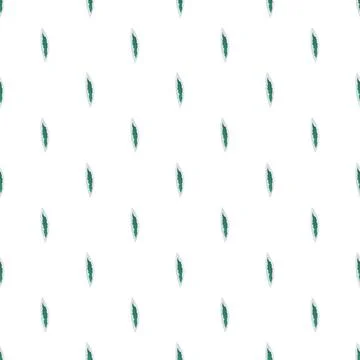 Repeating organic green leaf pattern on white background イラスト素材