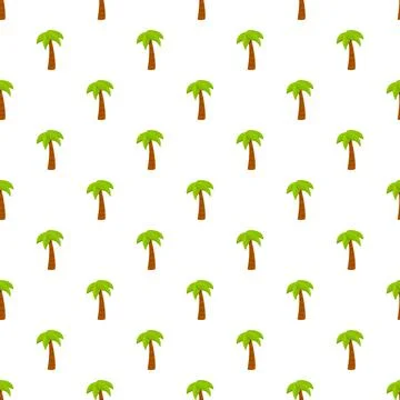 Repeating palm tree pattern for tropical summer design Stock Illustration