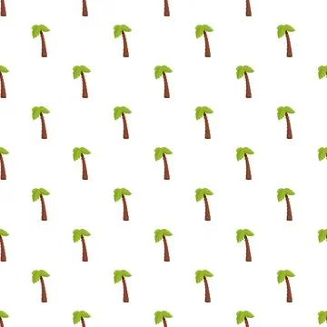 Repeating palm tree pattern for tropical summer background Stock-Illustration