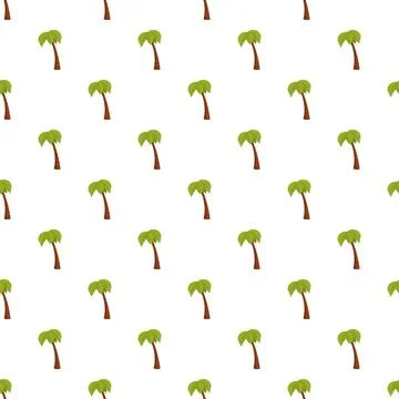 Repeating palm tree pattern for tropical background design イラスト素材