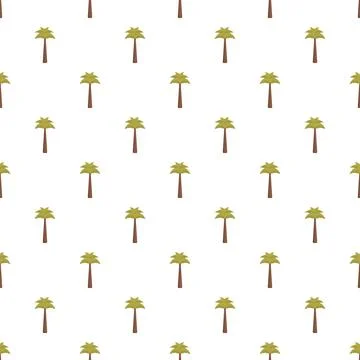 Repeating palm tree pattern for tropical background Stockillustratie