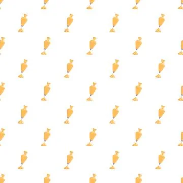 Repeating pastry bag pattern for baking and confectionery Stock Illustration