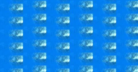 Repeating Pattern of Abstract Blue Textured Squares Stock Illustration