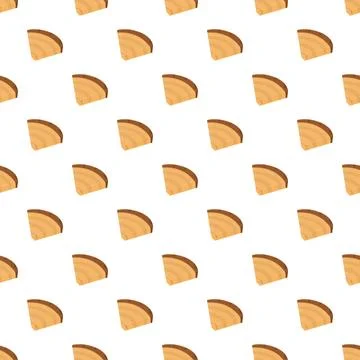 Repeating pattern of an abstract dessert slice background Stock Illustration