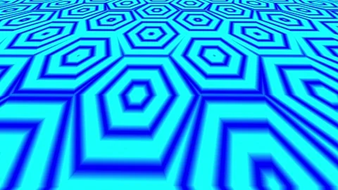 A repeating pattern of blue hexagons on a light blue background, creating a.. Stock Footage 305962433