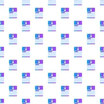 Repeating pattern of blue purple gradient modern gadgets Stock Illustration