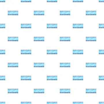 Repeating pattern of blue rectangular glass panels Stock Illustration