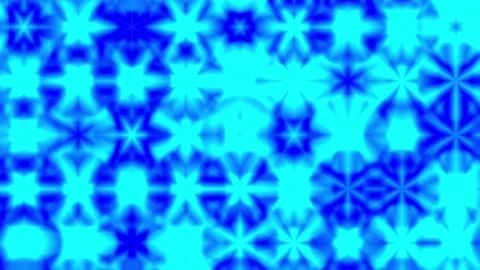 A repeating pattern of blue star-like shapes on a light blue background. Ge.. Stock Footage 305962543