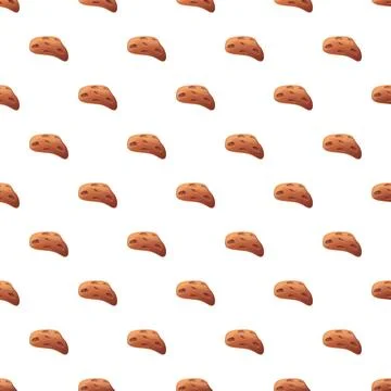 Repeating pattern of brown asteroid space rocks イラスト素材