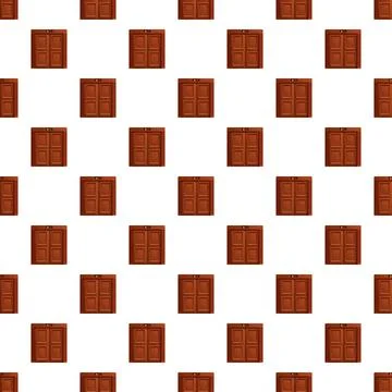 Repeating pattern of brown elevator doors Stock Illustration