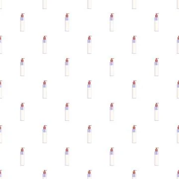 Repeating pattern of cosmetic pump bottles for personal care Ilustración de archivo