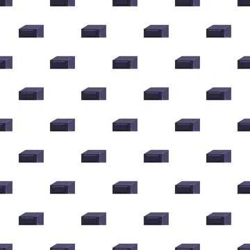 Repeating pattern of dark purple storage boxes 스톡 일러스트