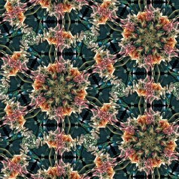 Repeating pattern design for digital textile, carpet, wall covering print Stock Illustration
