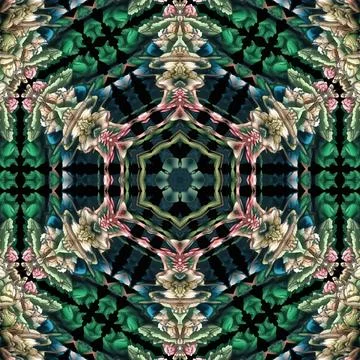 Repeating pattern design for digital textile, carpet, wall covering print Stock Illustration
