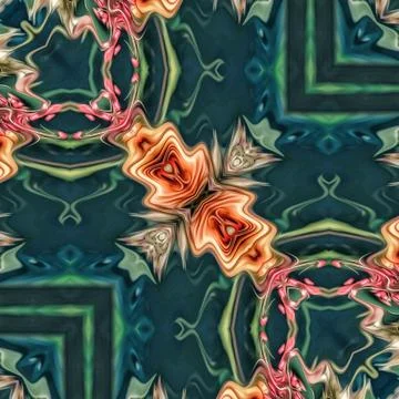 Repeating pattern design for digital textile, carpet, wall covering print Stock Illustration