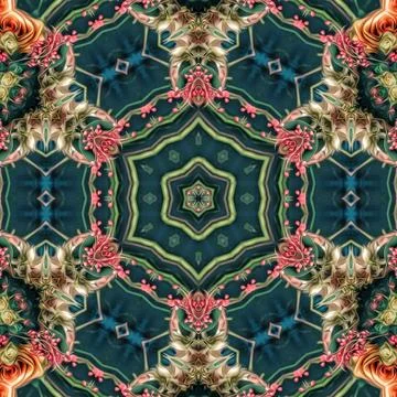 Repeating pattern design for digital textile, carpet, wall covering print Stock Illustration