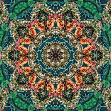 Repeating pattern design for digital textile, carpet, wall covering print Illustrazione stock