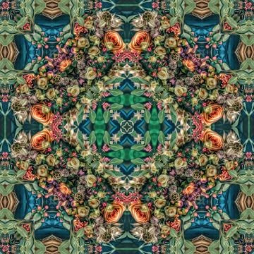 Repeating pattern design for digital textile, carpet, wall covering print Stock Illustration