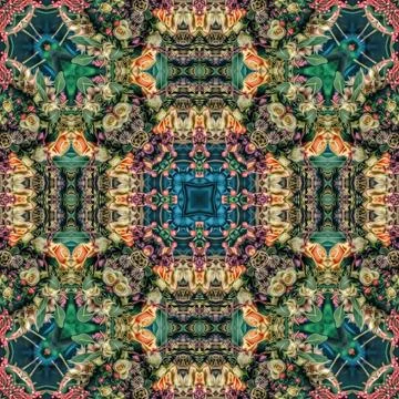 Repeating pattern design for digital textile, carpet, wall covering print Stock Illustration