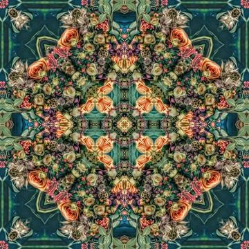 Repeating pattern design for digital textile, carpet, wall covering print Stock Illustration