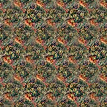 Repeating pattern design for digital textile, carpet, wall covering print Stock Illustration
