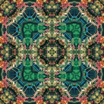 Repeating pattern design for digital textile, carpet, wall covering print Stock Illustration