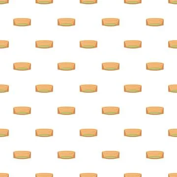 Repeating pattern design showing orange and green abstract elements Illustration
