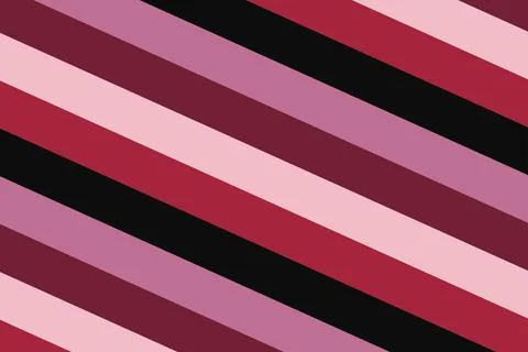 A repeating pattern of diagonal stripes in various shades of pink, deep red Stock Illustration