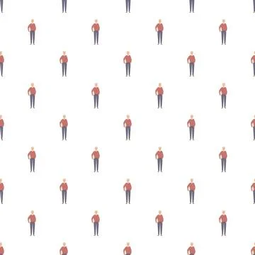 Repeating pattern elderly man holding book wallpaper Stock Illustration