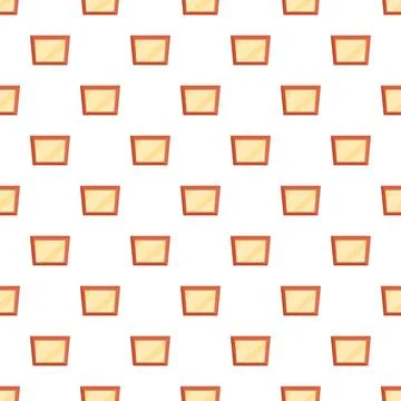 Repeating pattern of empty wooden picture frames Illustrazione stock