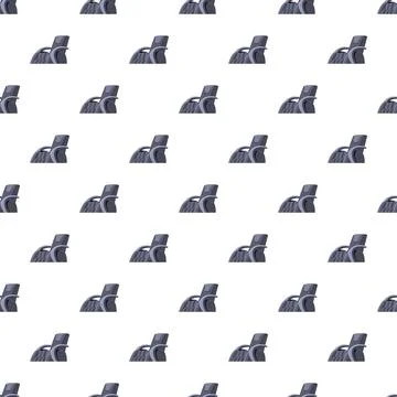 Repeating pattern of ergonomic office chairs Stock Illustration