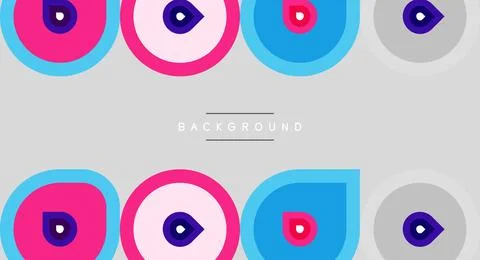 Repeating pattern features colorful eyes. Pink, blue, purple, gray circles 스톡 일러스트
