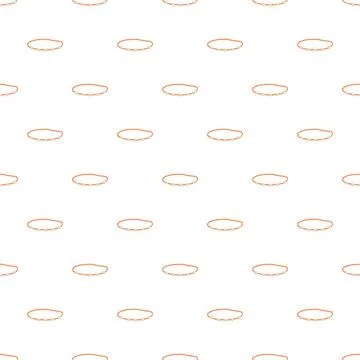 Repeating pattern featuring minimalist brown beaded bracelets Stock Illustration
