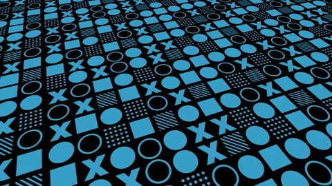 Repeating pattern of geometric shapes abstract background Video stock 234000915