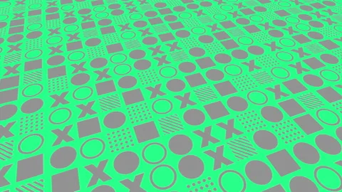 Repeating pattern of geometric shapes abstract background Video stock 234001478