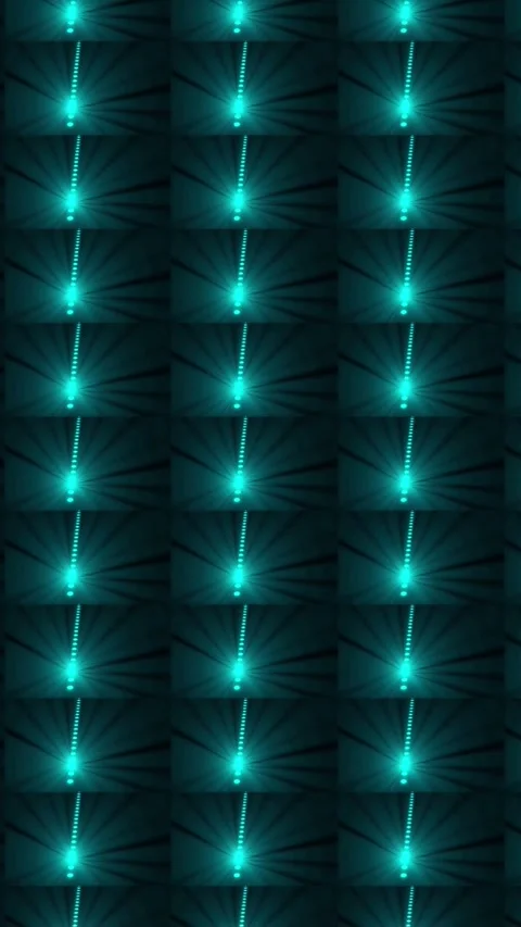 Repeating Pattern of Glowing different Light color Beams with Dots abstract.. Stock Footage 321721496