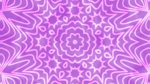 Repeating pattern of glowing pink and purple shapes. Видео 334584684