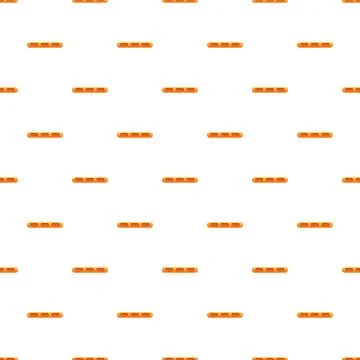 Repeating pattern of horizontal orange capsules Stock Illustration