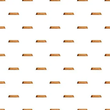 Repeating pattern with many reserved signs Stock Illustration