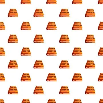 Repeating pattern of old books for study and learning Illustrazione stock