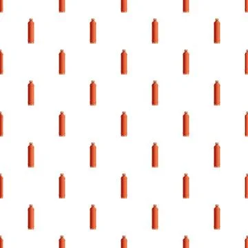 Repeating pattern of orange gas cylinders background concept Stock Illustration