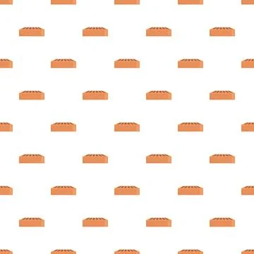 Repeating pattern of perspective view brick building material Stock Illustration